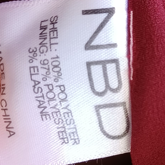 NBD Get Out Sz S Satin Burgundy Prom Party Mini Dress - Picture 16 of 16